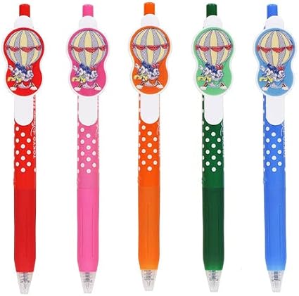 Amazon Co Jp ミッキー フレンズ ボールペン サラサ セット 気球デザイン 東京ディズニーリゾート限定 レトロ ディズニー グッズ お 土産 文房具 オフィス用品